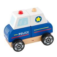 Дерев'яна пірамідка Viga Toys Поліцейська машинка (50201) - LogicHub