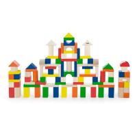 Набір дерев'яних блоків Viga Toys Велике будівництво 100 шт. 2,5 см (50334) - LogicHub