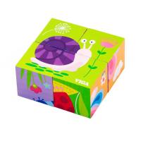 Дерев'яні кубики-пазл Viga Toys Комахи (50160) - LogicHub