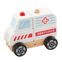 Дерев'яна пірамідка Viga Toys Viga Toys Машина швидкої допомоги (50204) - LogicHub