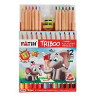 Олівці кольорові "Triboo Jumbo", 12 шт - LogicHub