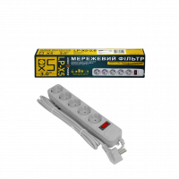Фильтр-удлинитель сетевой LogicPower LP-X5, 5 розеток, цвет-серый, 3,0 m - LogicHub