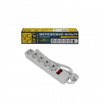 Фильтр-удлинитель сетевой LogicPower LP-X5, 5 розеток, цвет-серый, 1,8 m - LogicHub