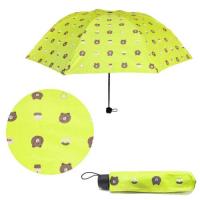 Зонтик складной "Мишутки", салатовый - LogicHub